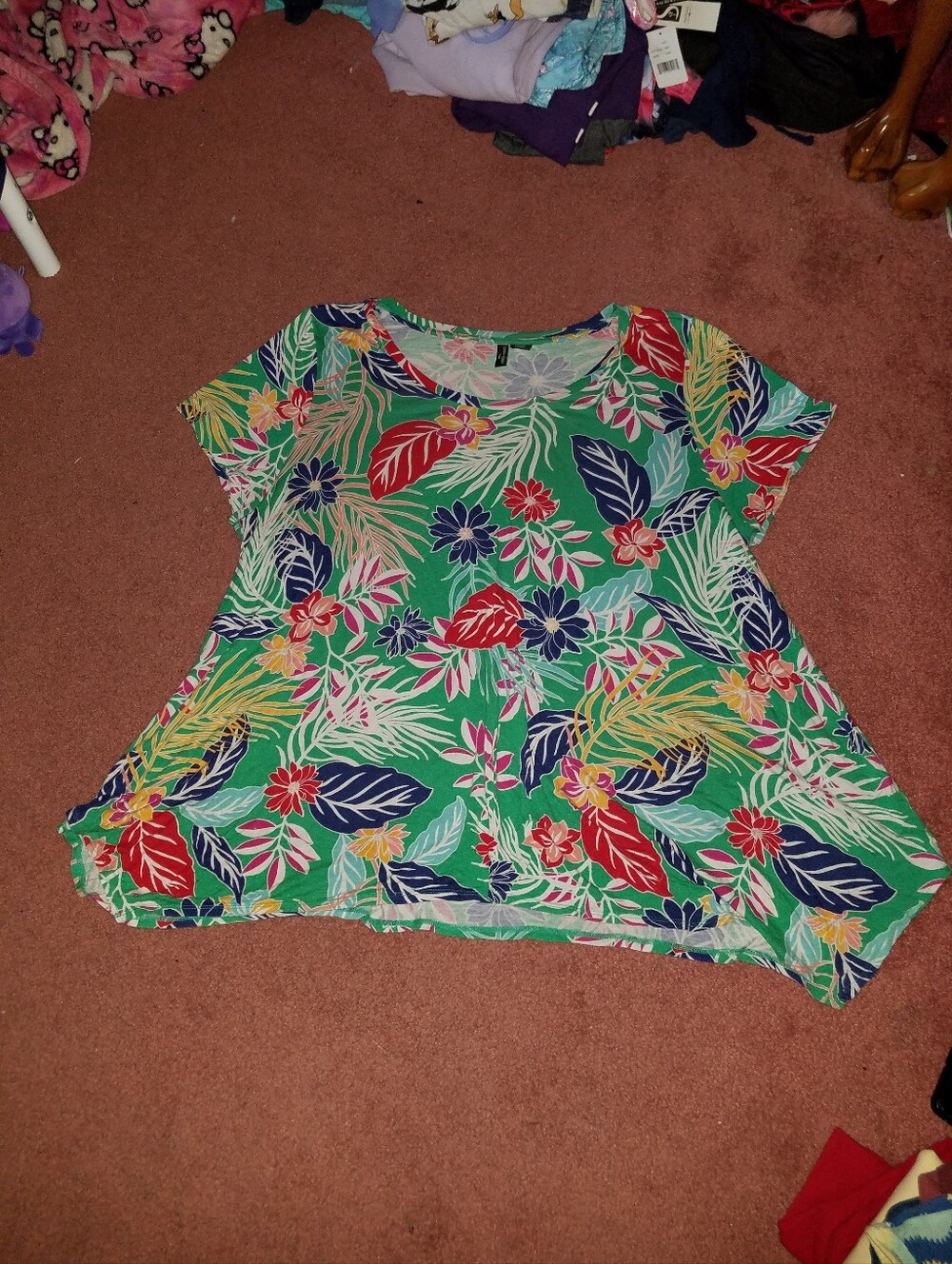 Plus Size Floral Top